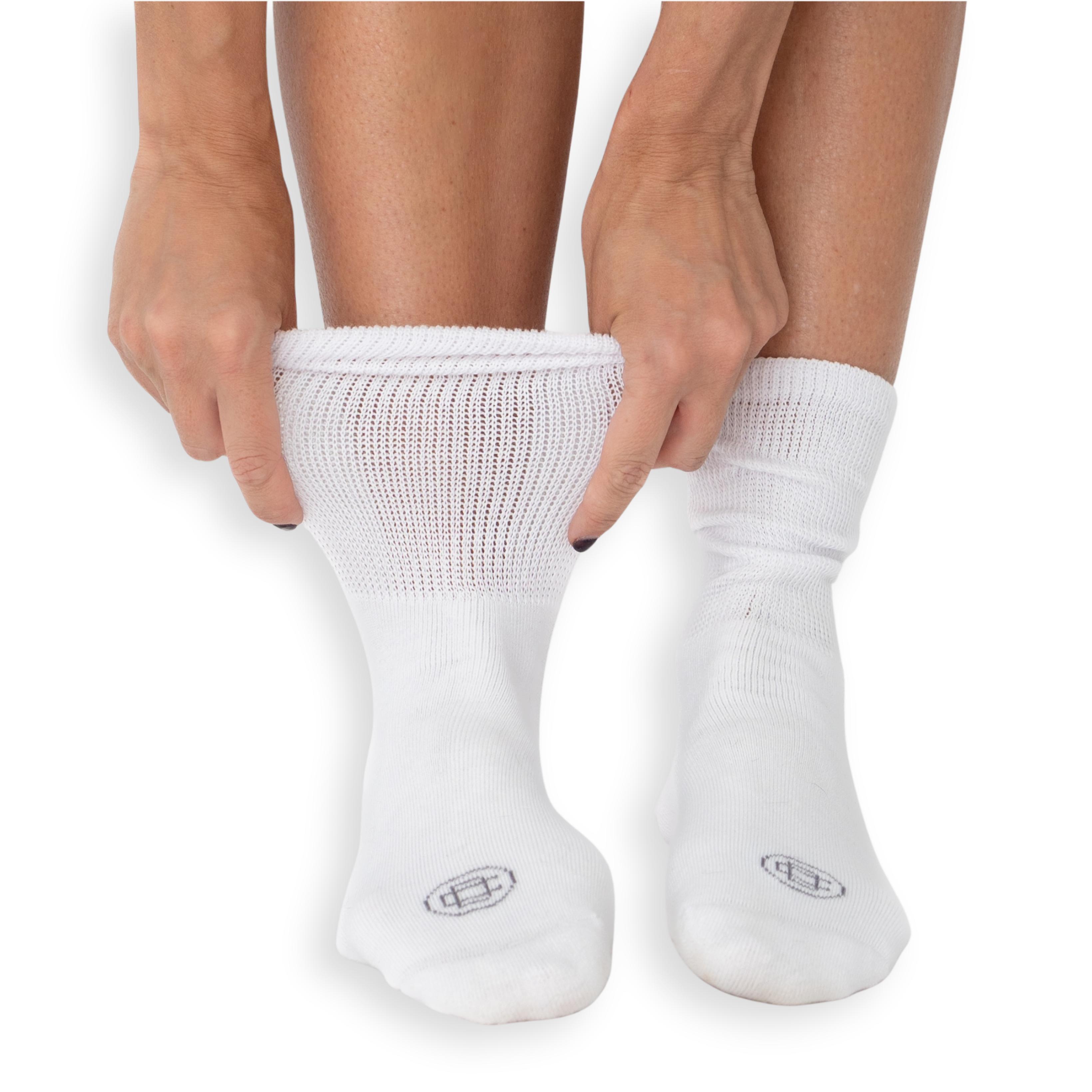 Diabetic Crew Socks for Women, Medium, 4 Pack