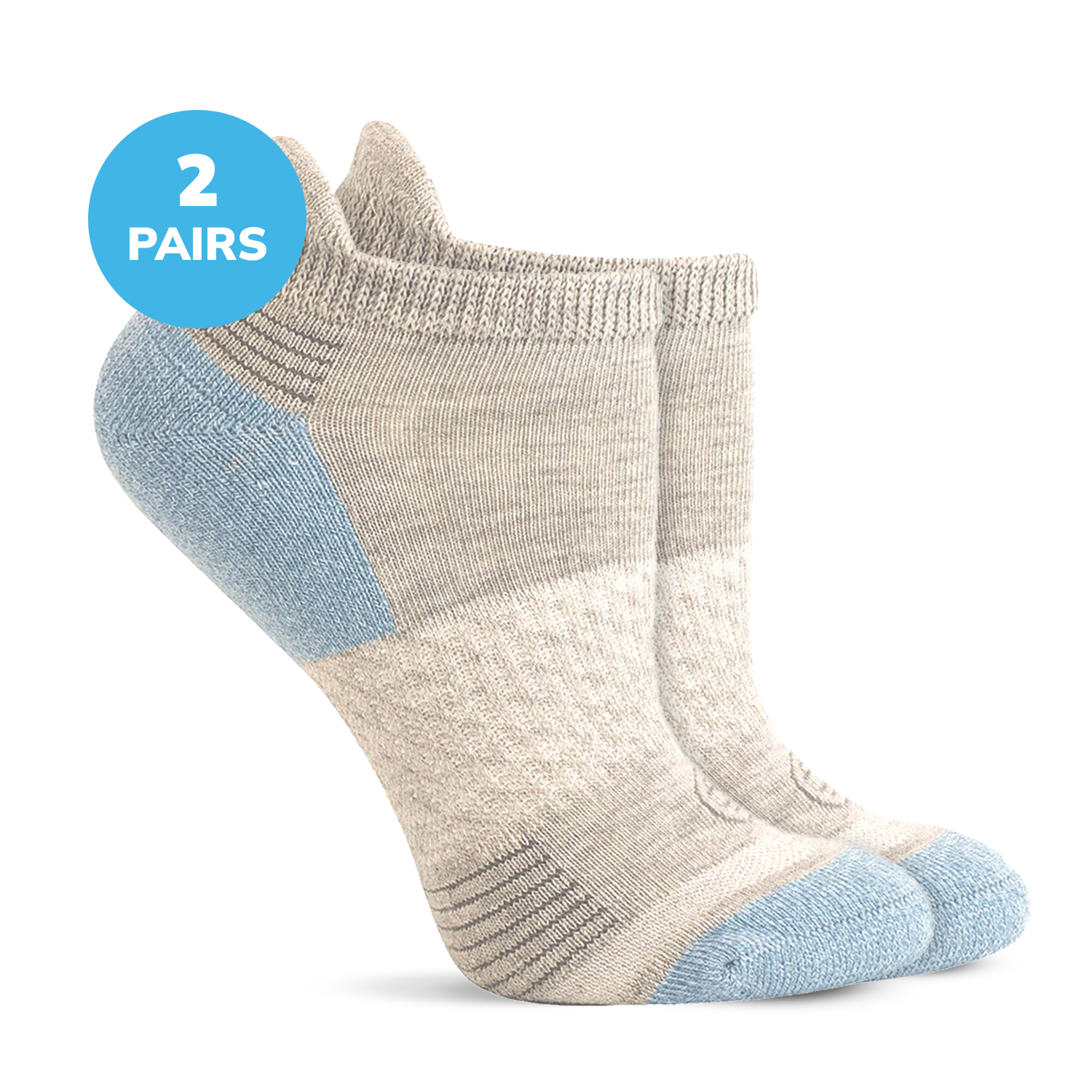 Diabetic Half Cushion Low Cut Ankle Socks