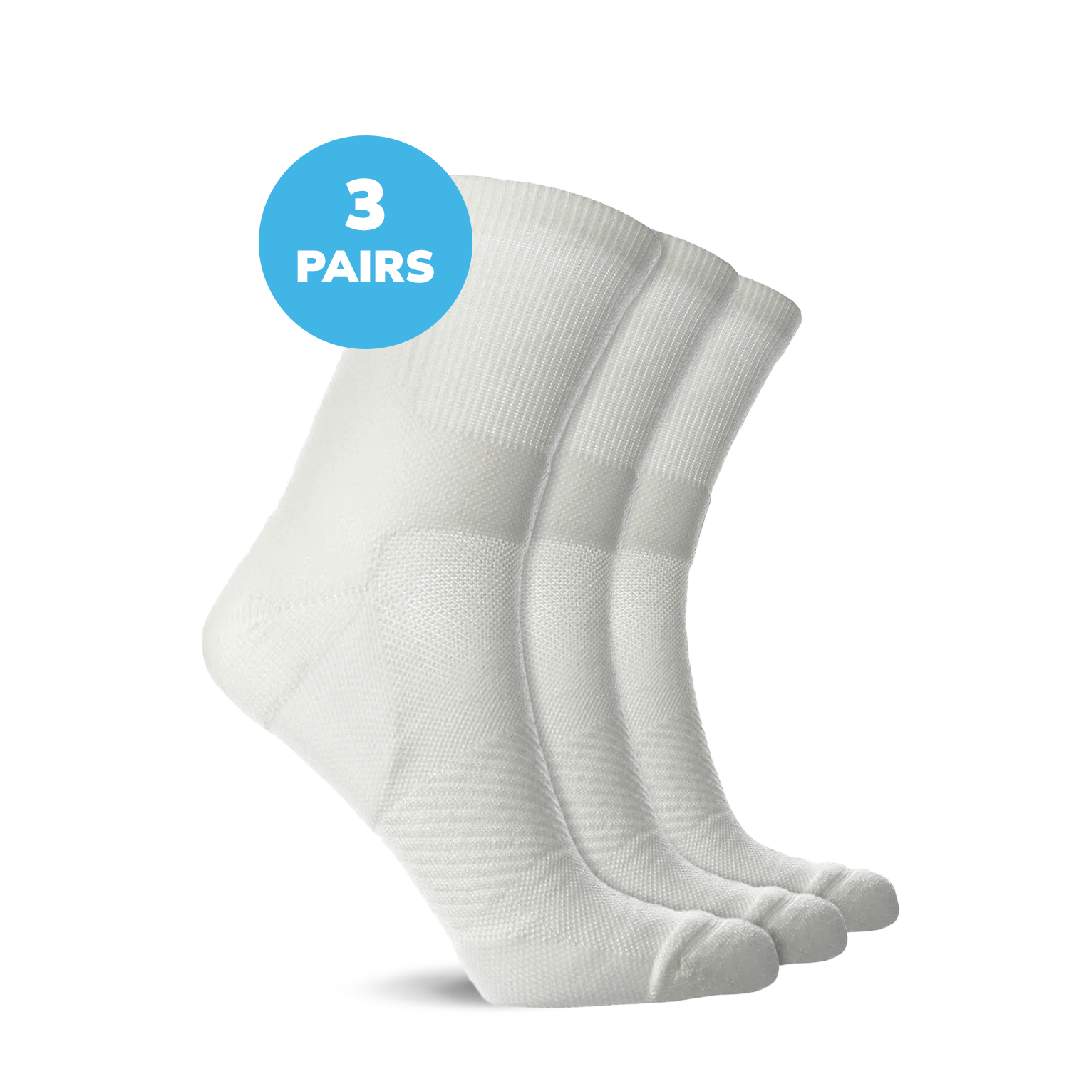 Compression Low Crew Socks (15-20 mmHg)