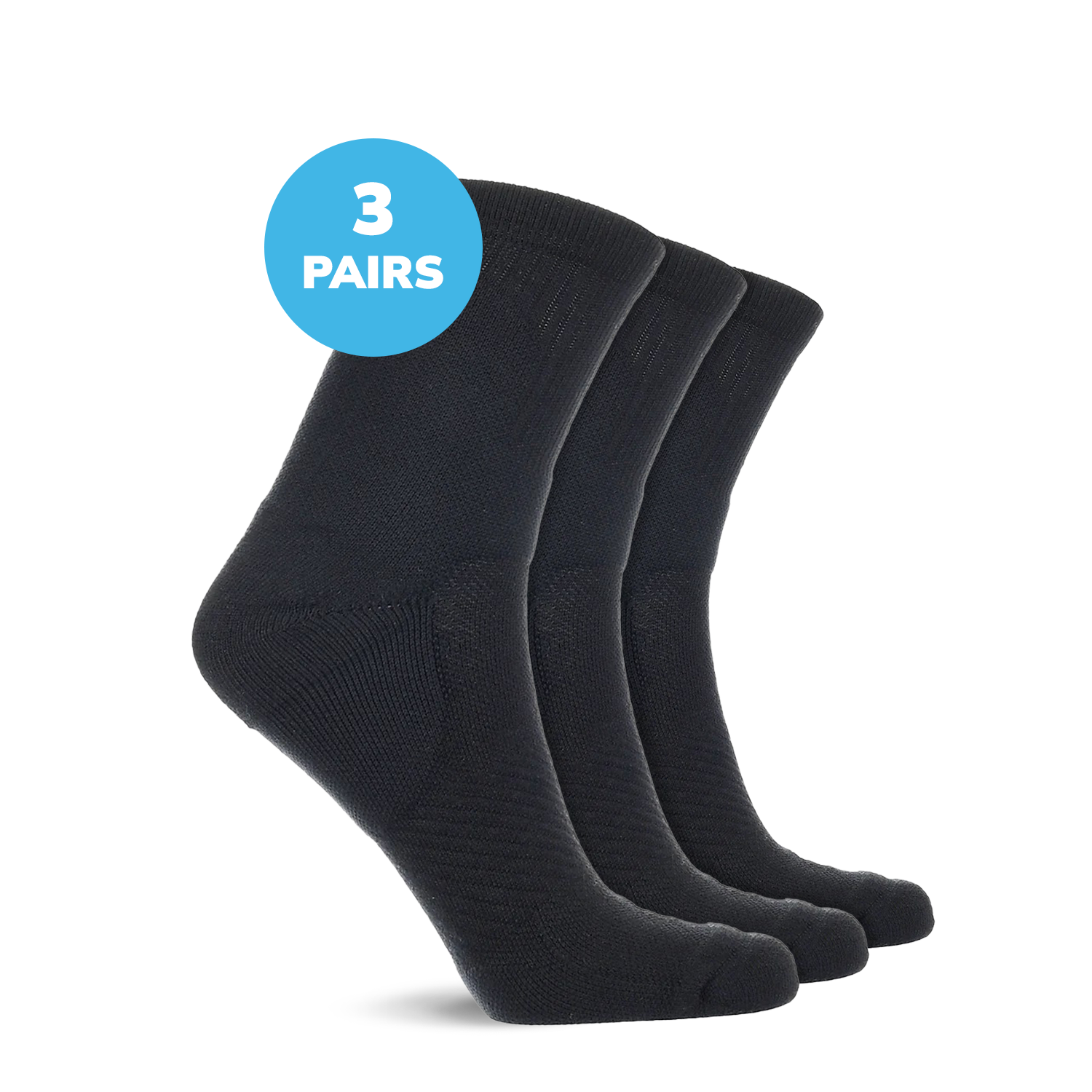 Compression Low Crew Socks (15-20 mmHg)