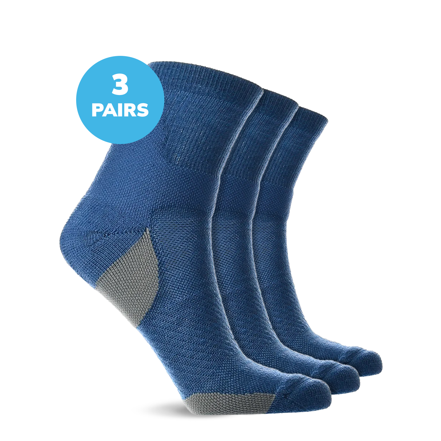 Compression Low Crew Socks (15-20 mmHg)