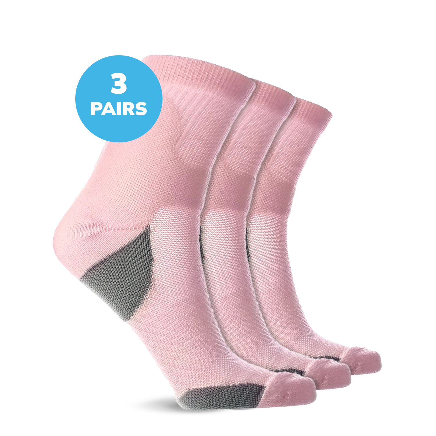 Compression Low Crew Socks (15-20 mmHg)