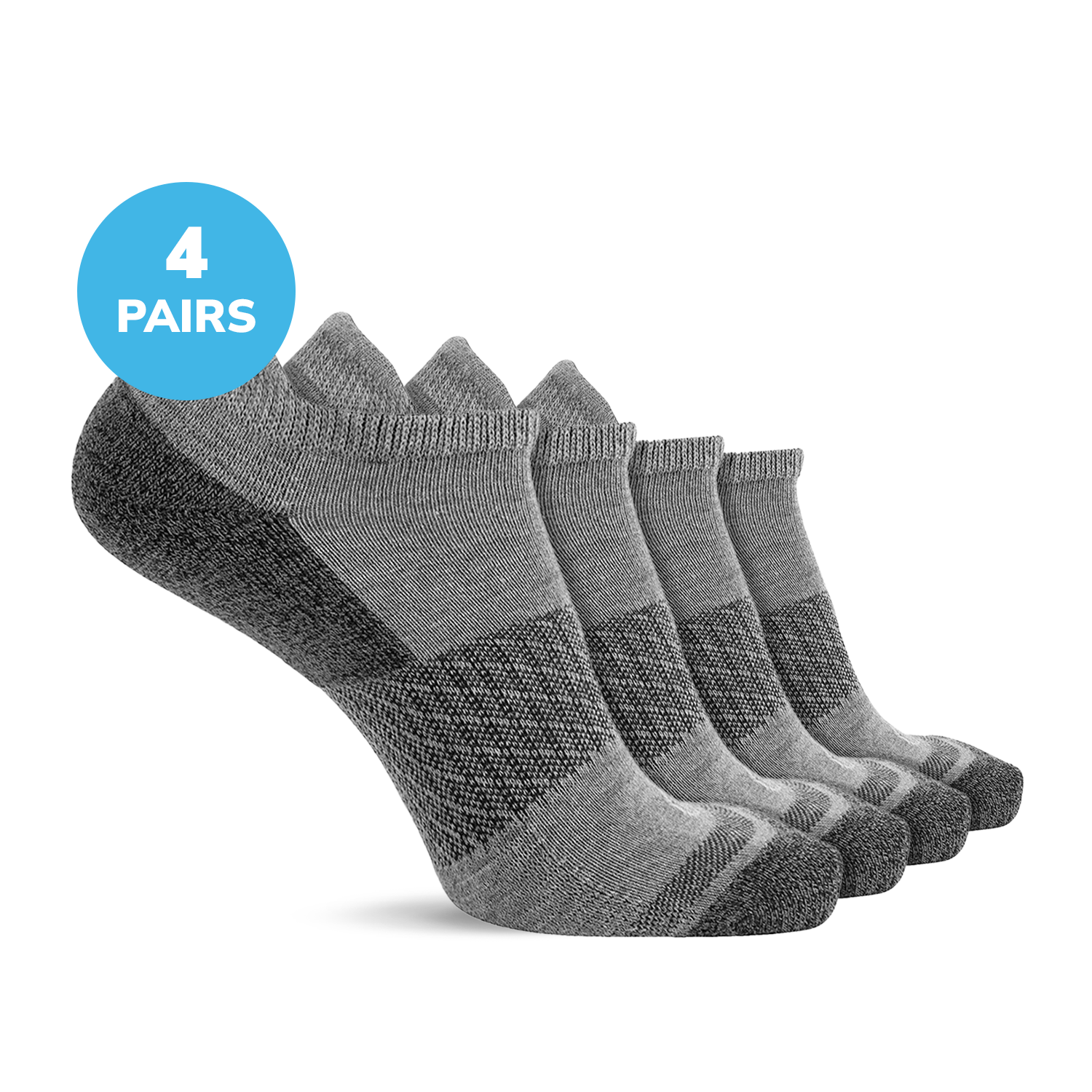 Diabetic Half Cushion Low Cut Ankle Socks