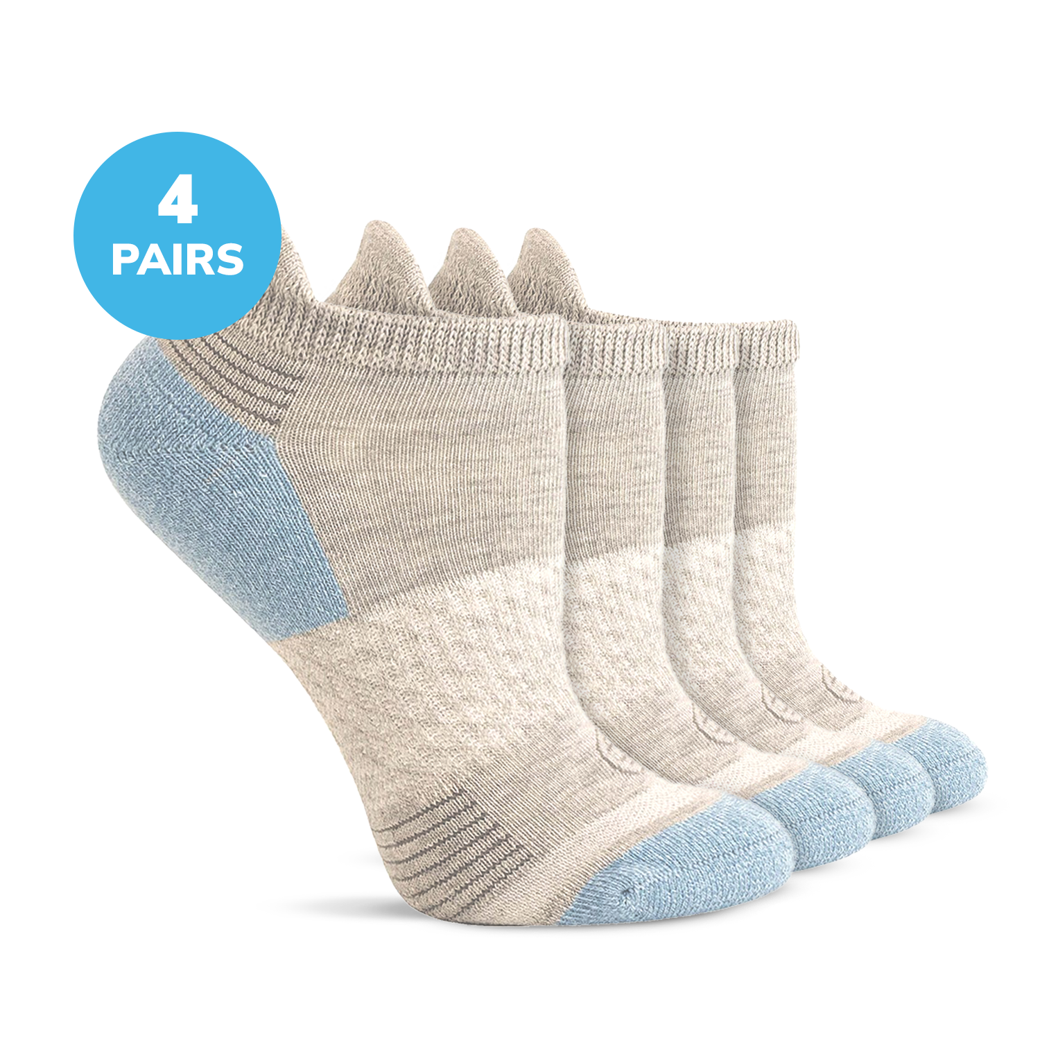Diabetic Half Cushion Low Cut Ankle Socks