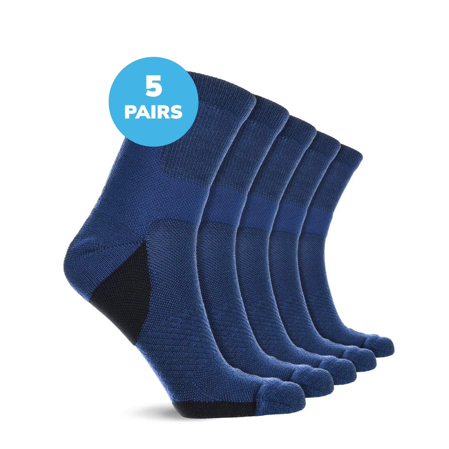 Compression Low Crew Socks (15-20 mmHg)