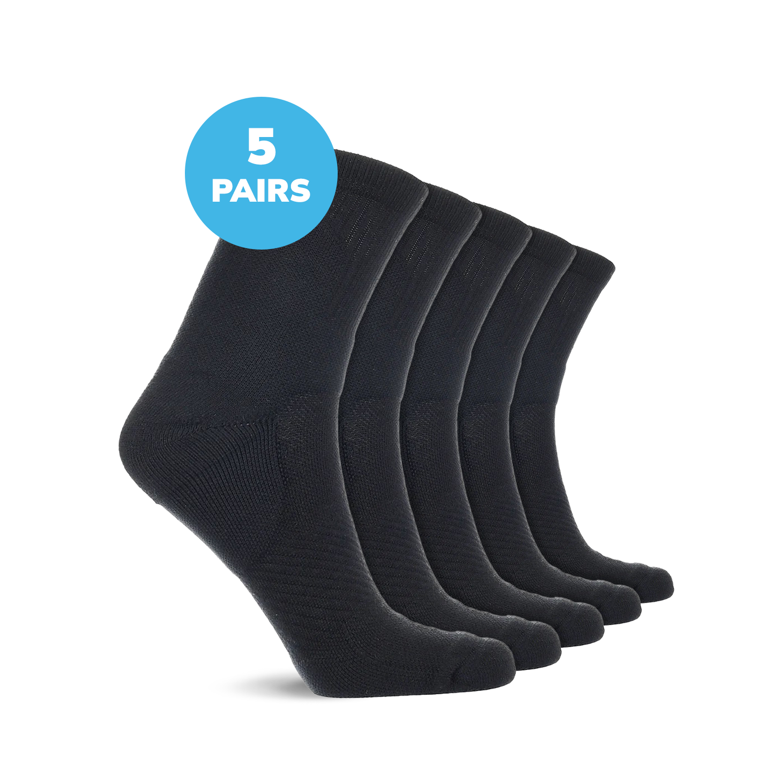 Compression Low Crew Socks (15-20 mmHg)