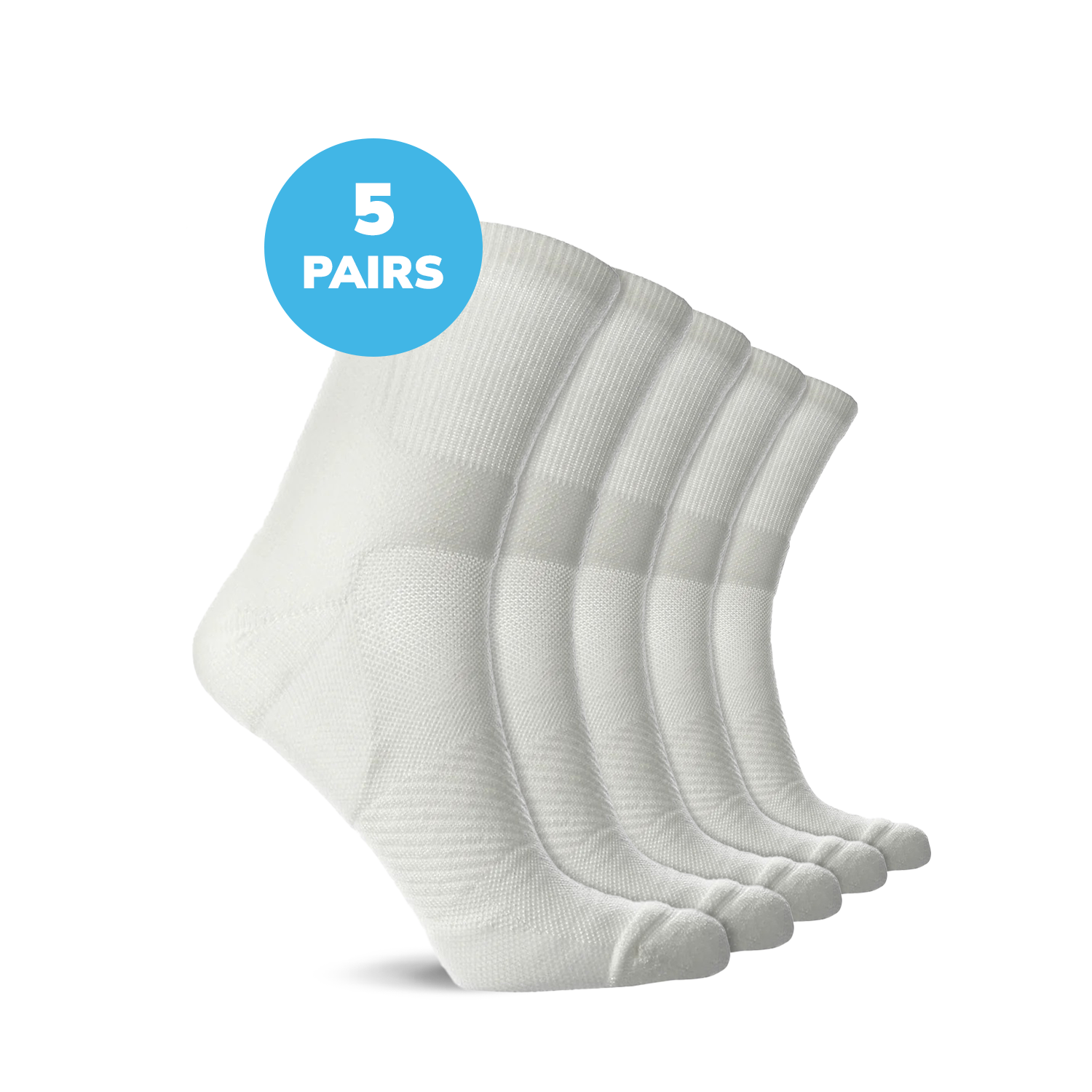 Compression Low Crew Socks (15-20 mmHg)