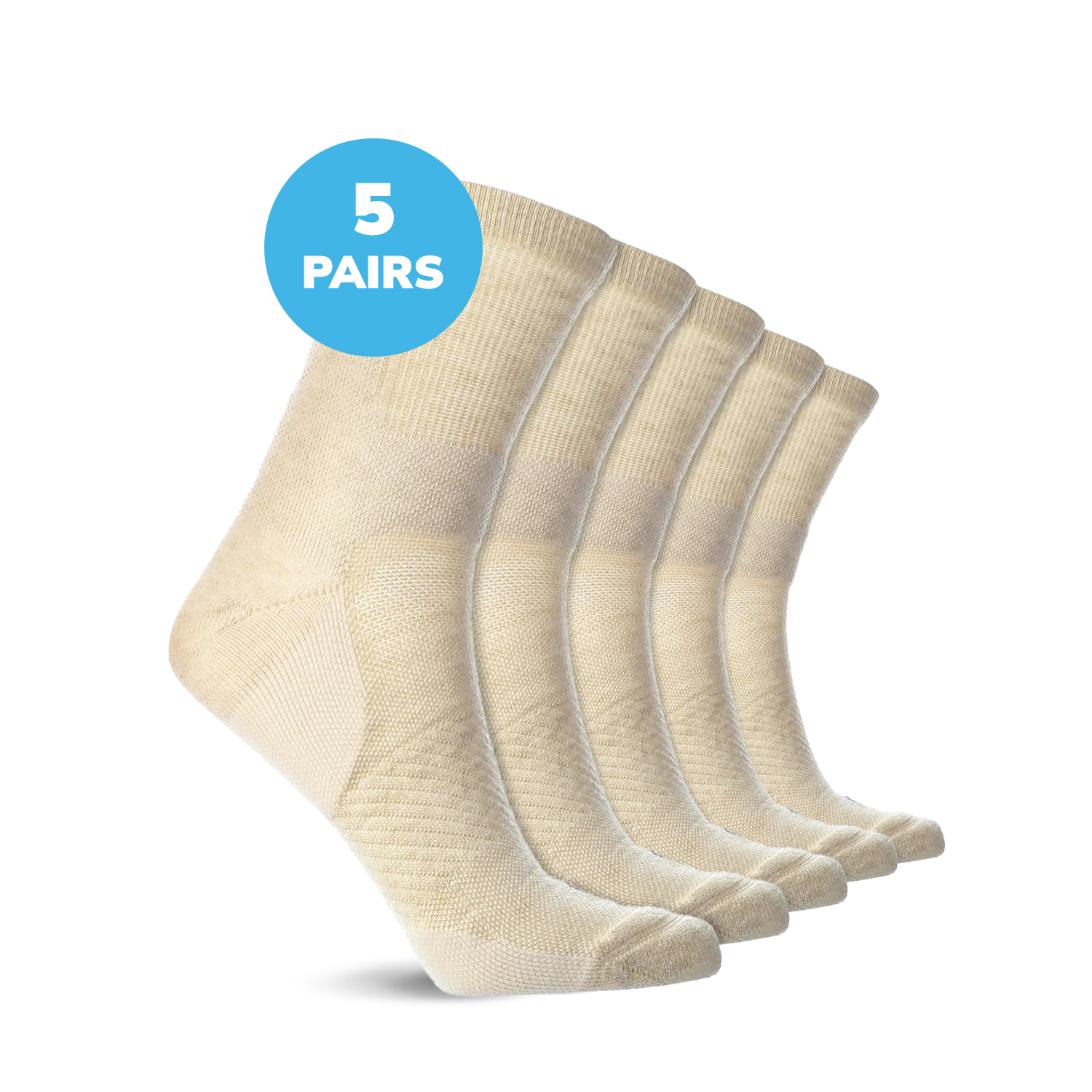 Compression Low Crew Socks (15-20 mmHg)