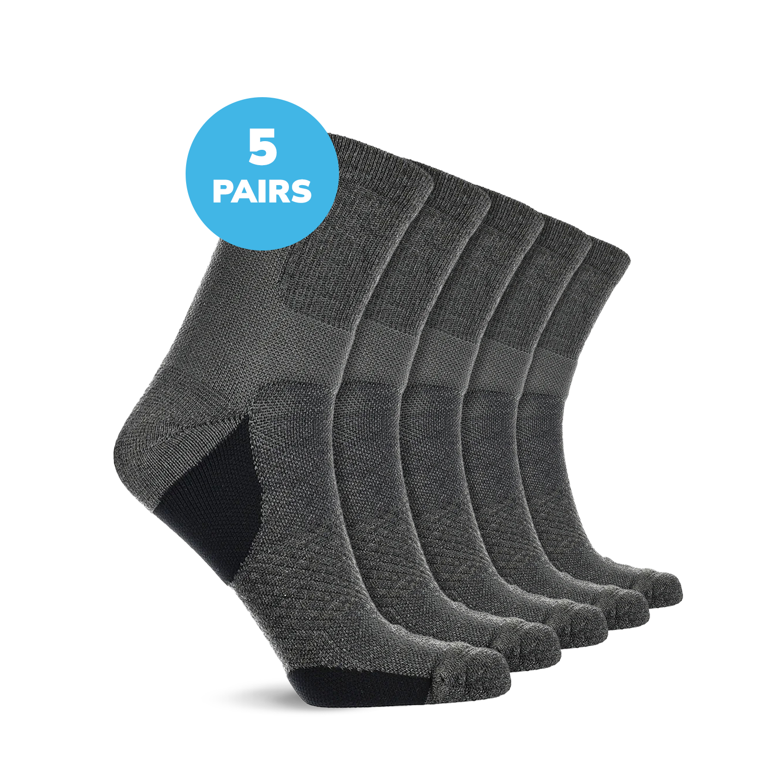 Compression Low Crew Socks (15-20 mmHg)