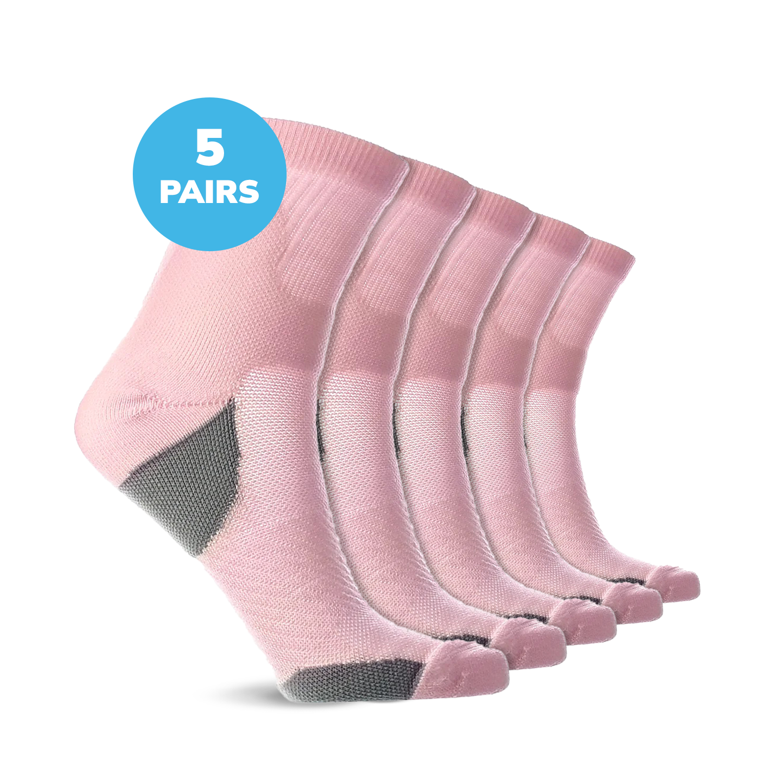 Compression Low Crew Socks (15-20 mmHg)