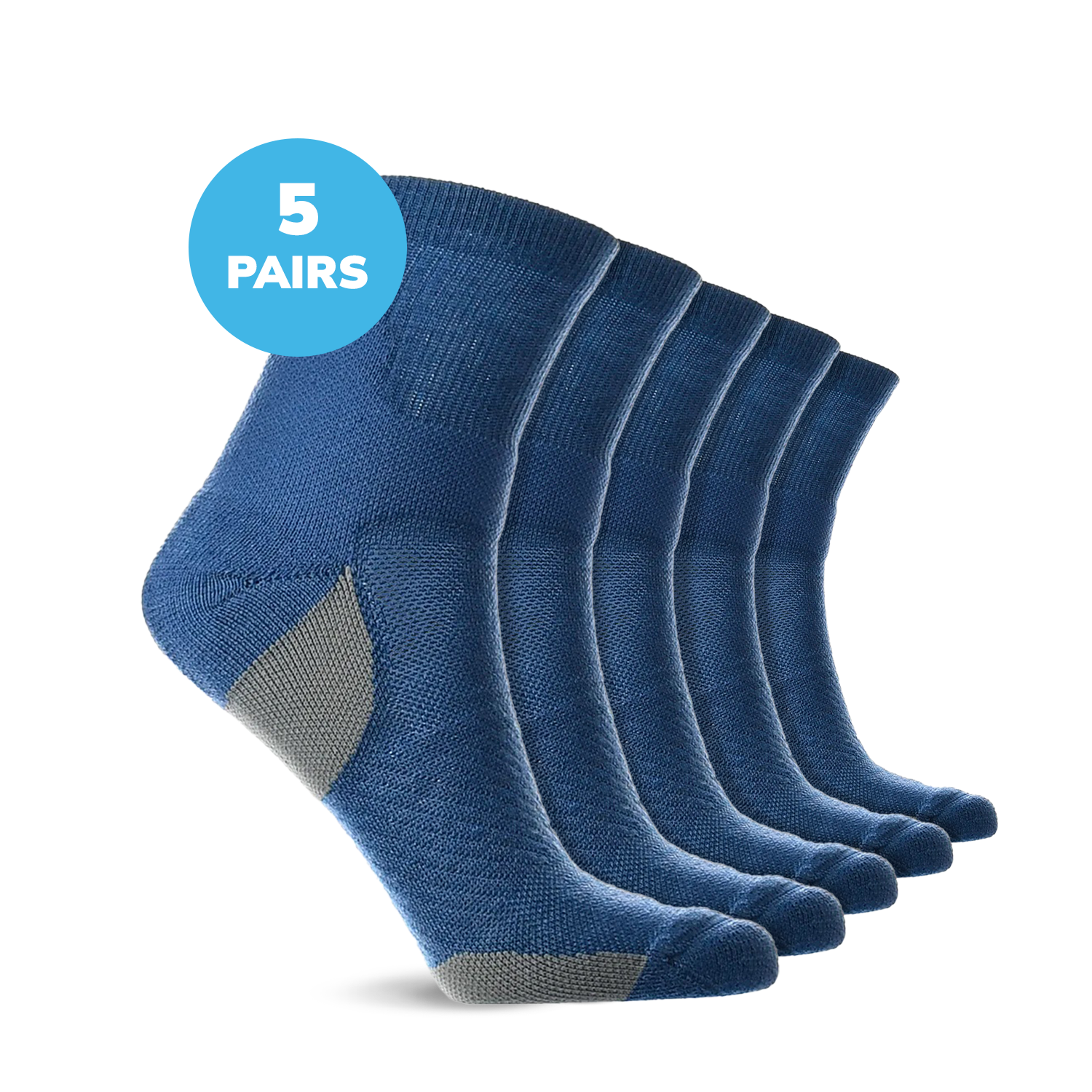 Compression Low Crew Socks (15-20 mmHg)