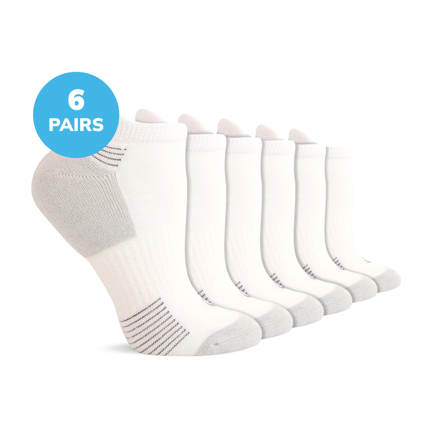 Diabetic Half Cushion Low Cut Ankle Socks