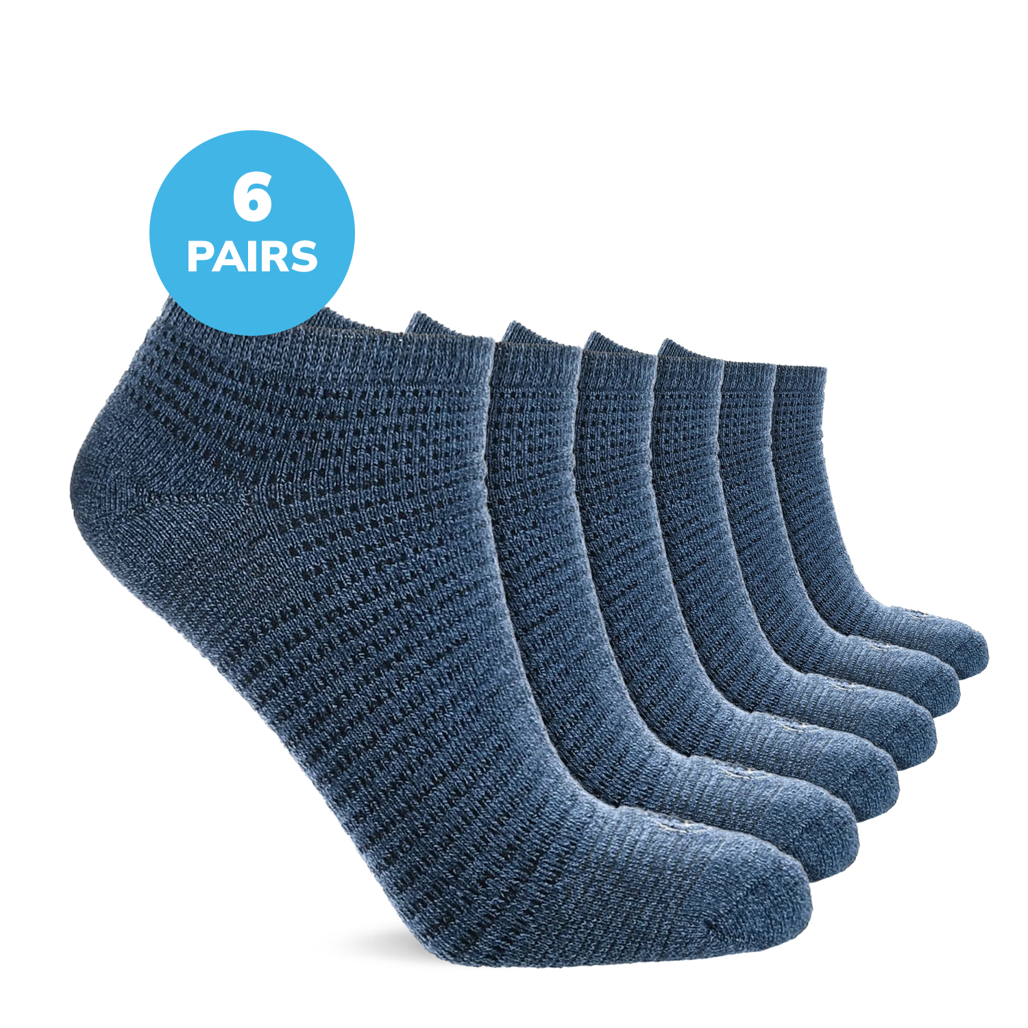 Diabetic Full Cushion Low Cut Ankle Socks