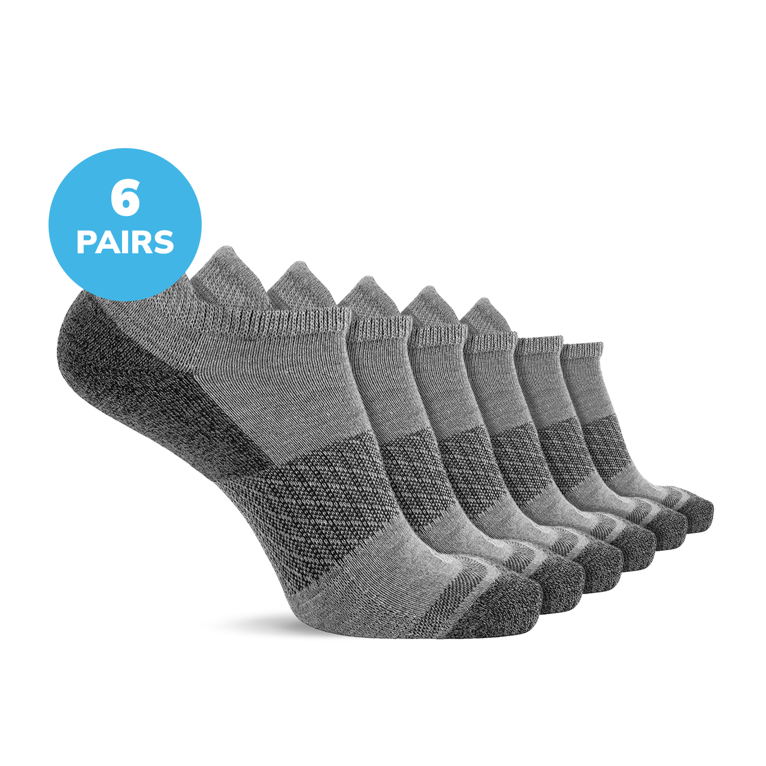 Diabetic Half Cushion Low Cut Ankle Socks