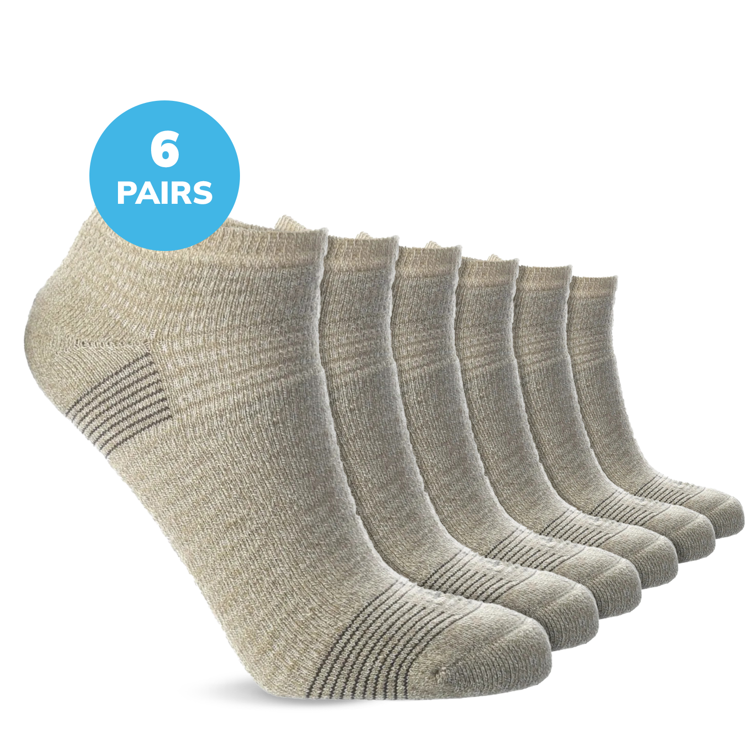 Diabetic Full Cushion Low Cut Ankle Socks