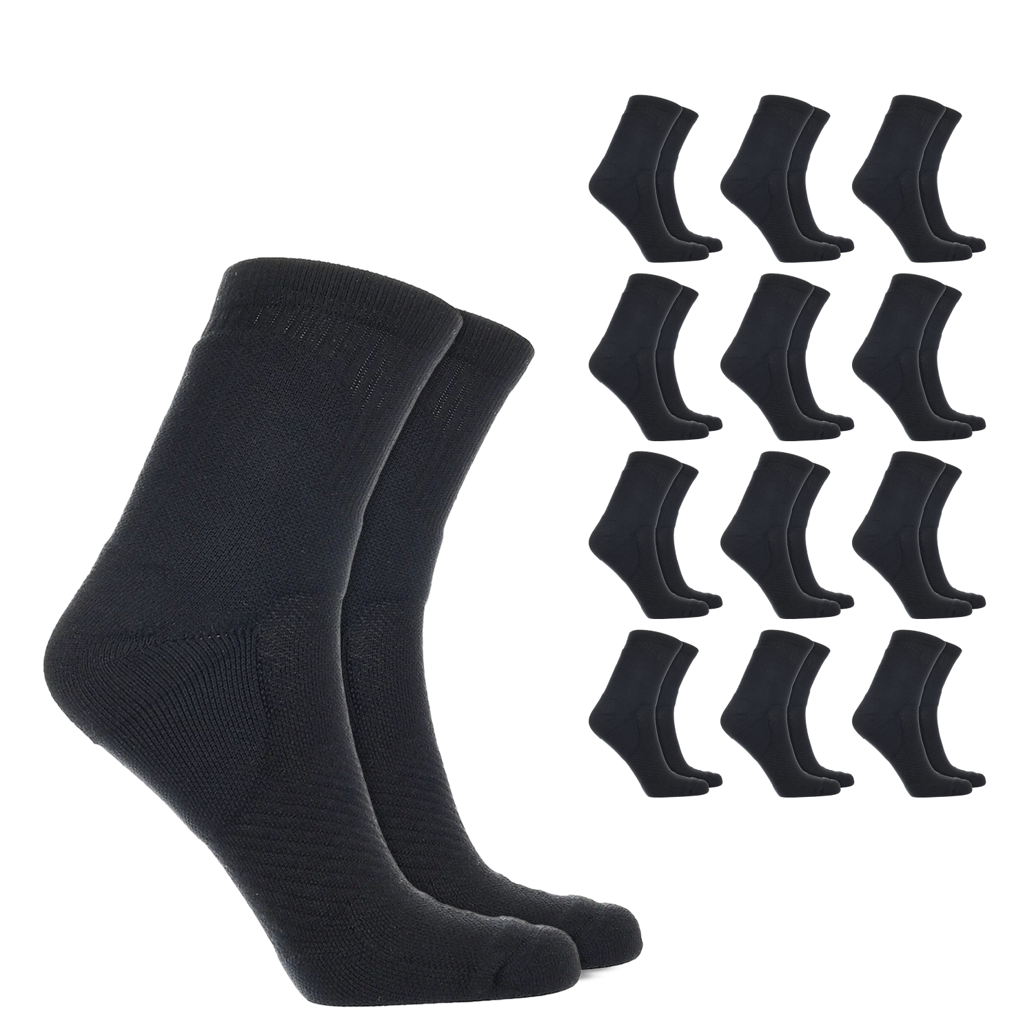Crew Compression Socks – 12 Pair Pack