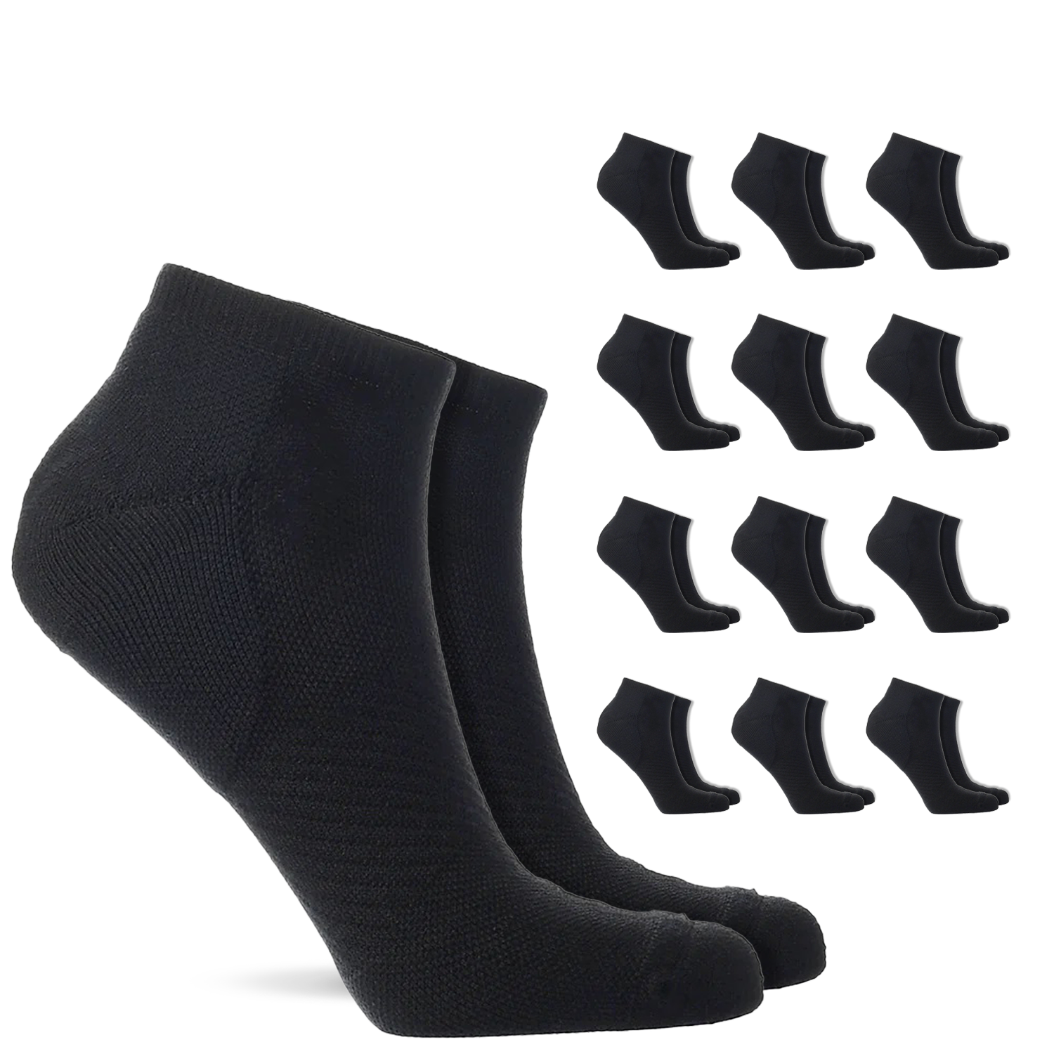 Low Cut Compression Socks – 12 Pair Pack