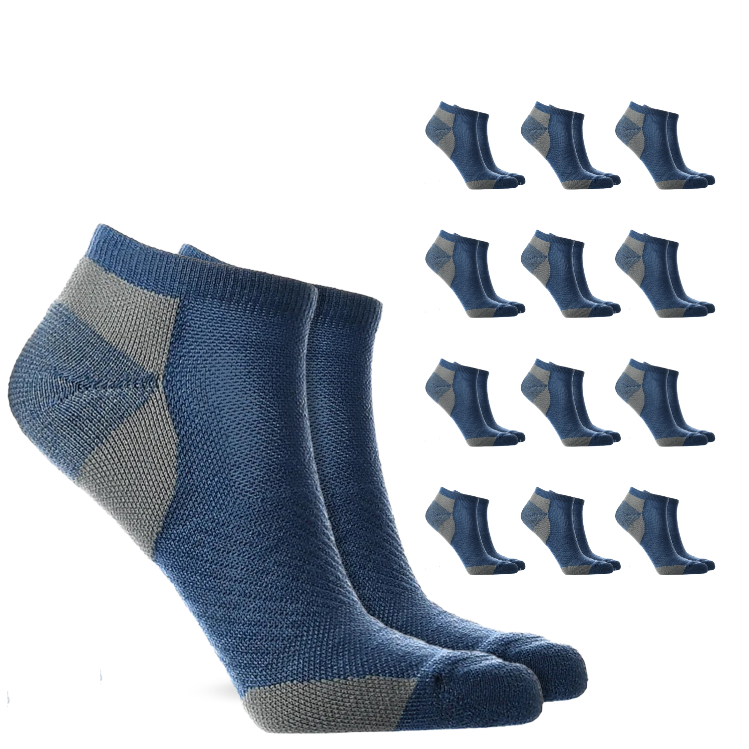 Low Cut Compression Socks – 12 Pair Pack