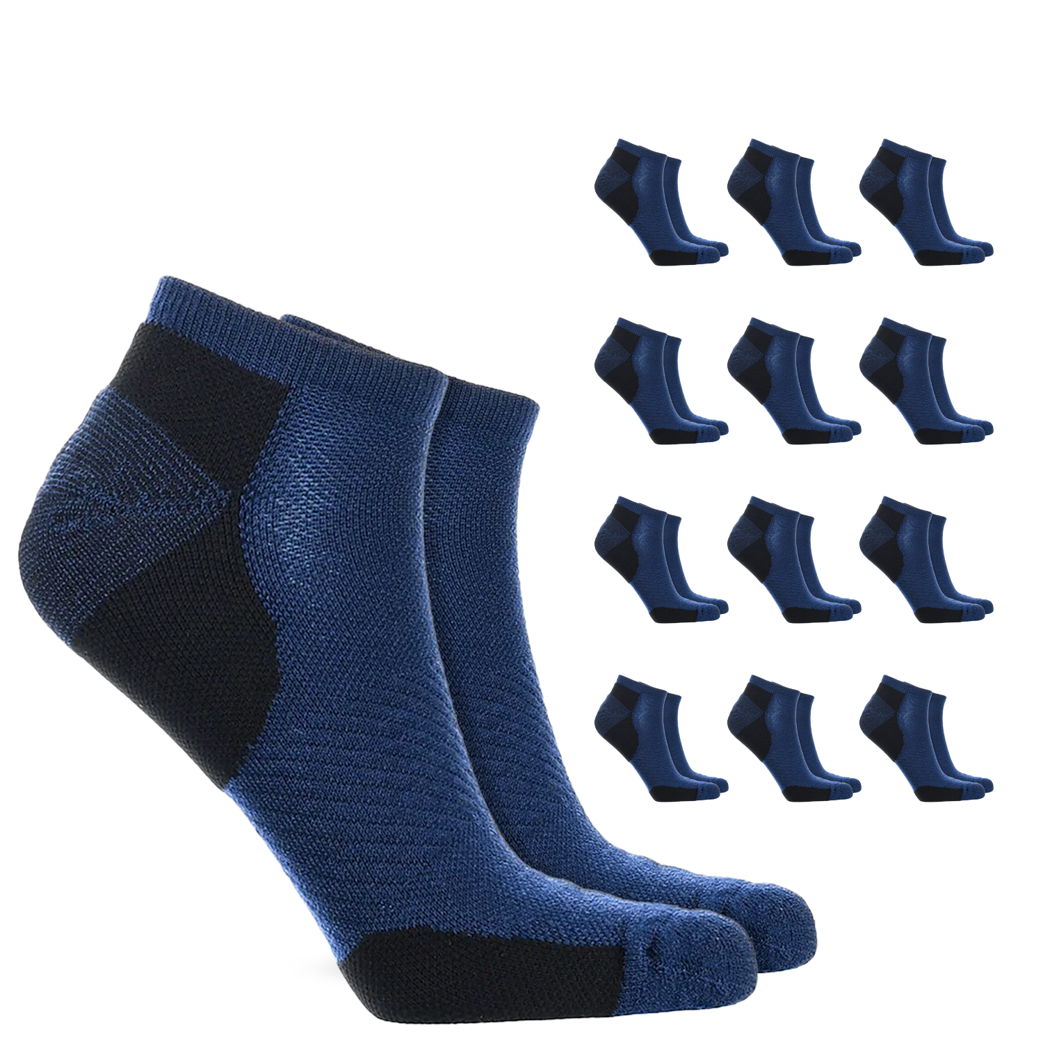 Low Cut Compression Socks – 12 Pair Pack