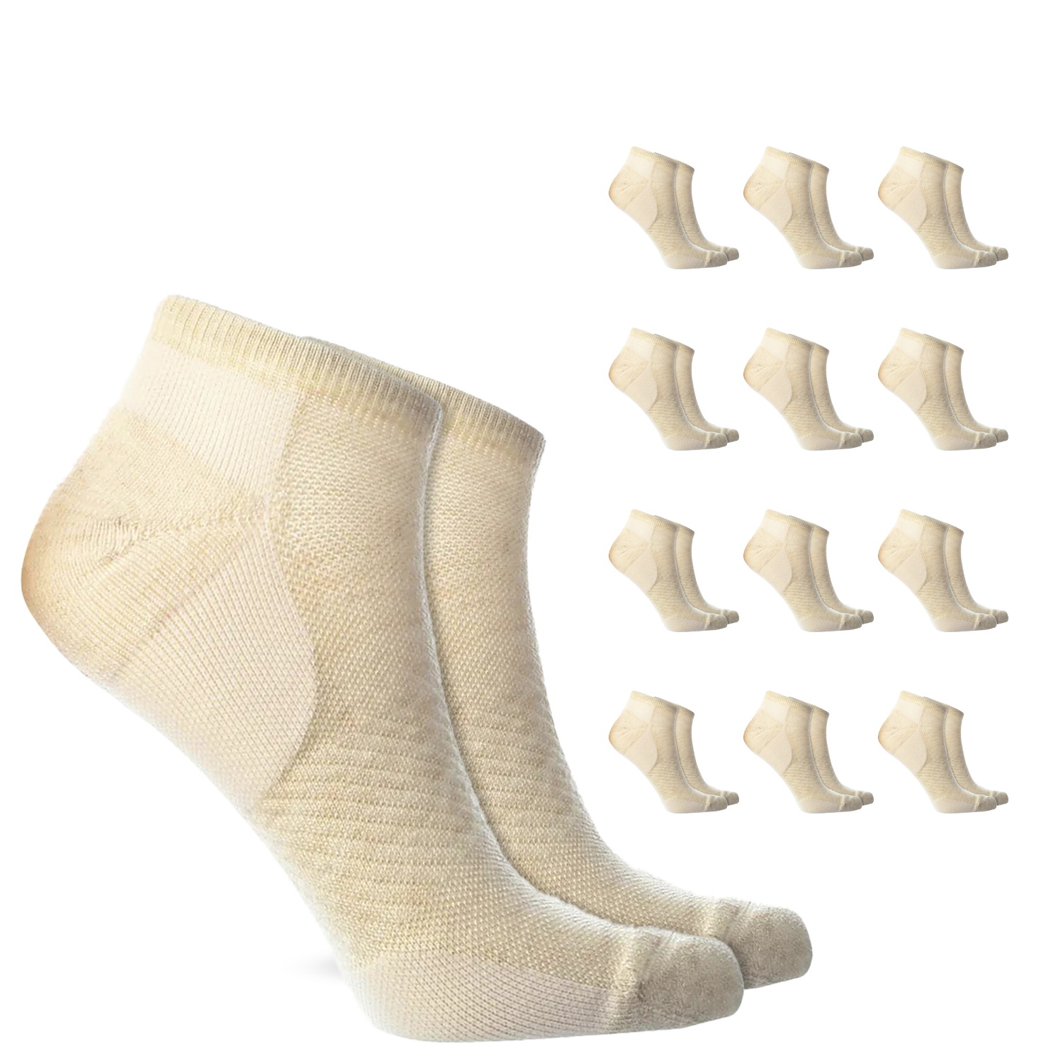 Low Cut Compression Socks – 12 Pair Pack