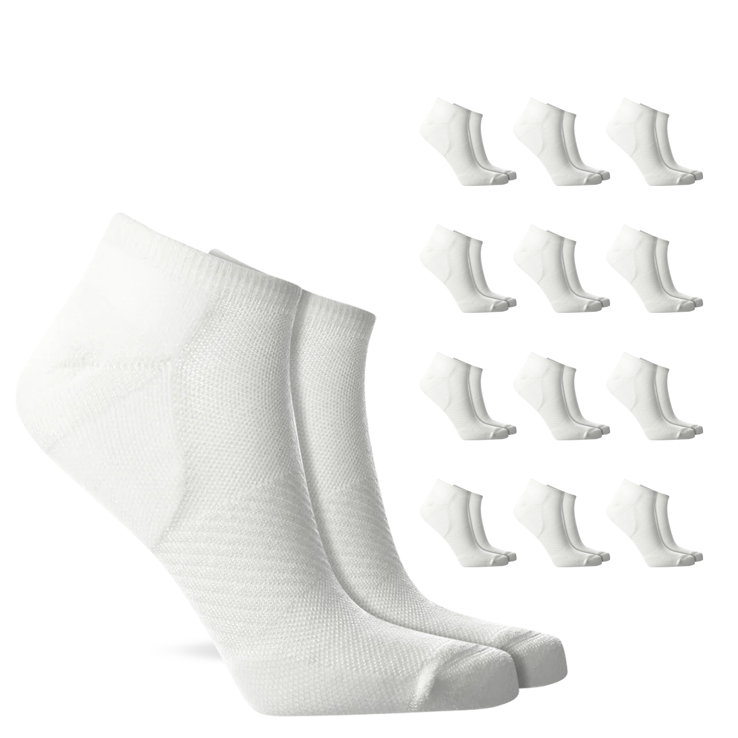 Low Cut Compression Socks – 12 Pair Pack