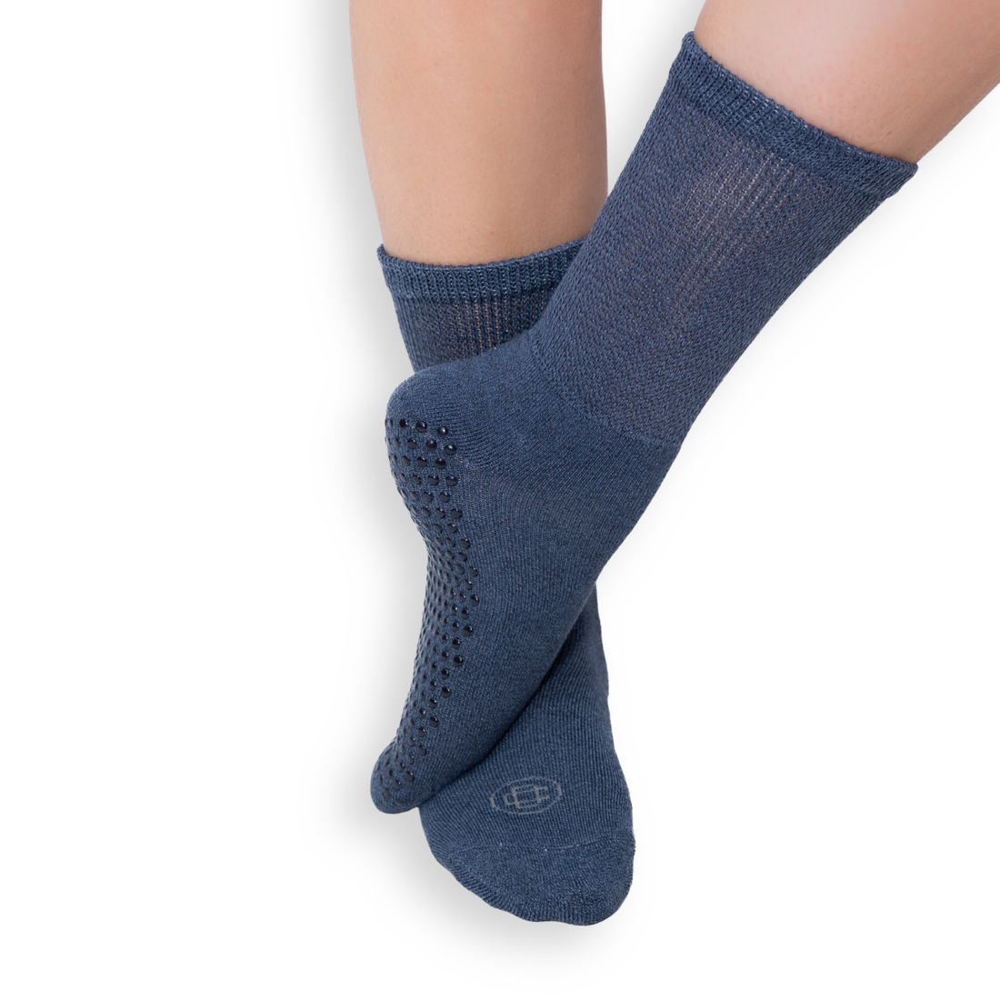 Diabetic Non-Slip Crew Socks, 3-Pairs