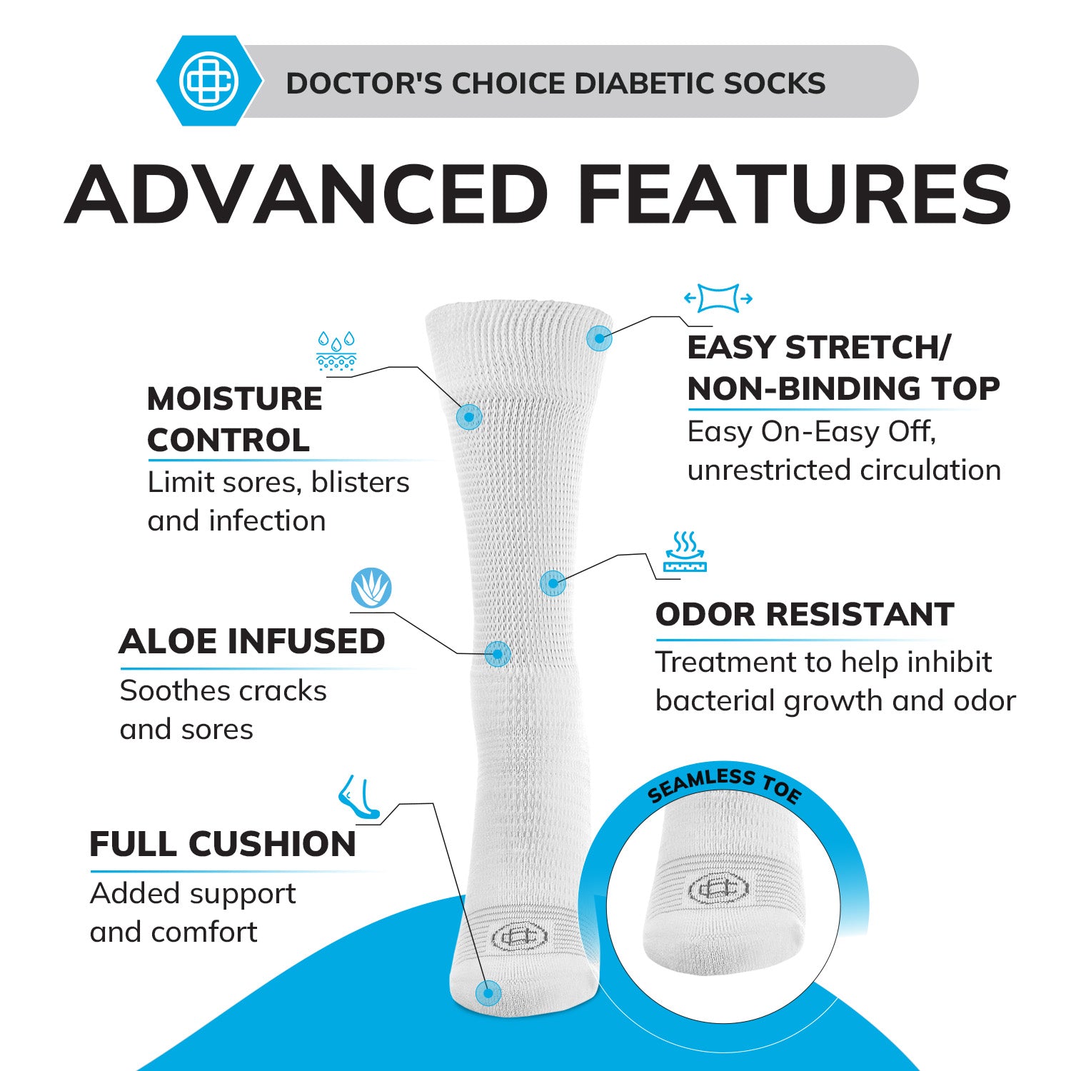 Diabetic Crew Socks