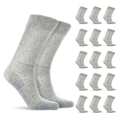 Doctor’s Choice Full Cushion Crew Diabetic Socks – 16 Pair Pack
