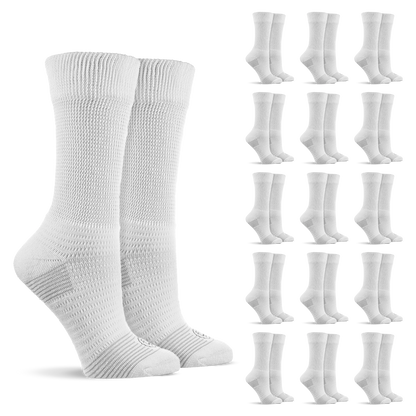 Doctor’s Choice Full Cushion Crew Diabetic Socks – 16 Pair Pack