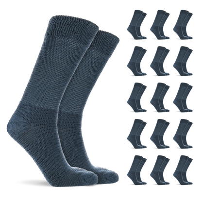 Doctor’s Choice Full Cushion Crew Diabetic Socks – 16 Pair Pack