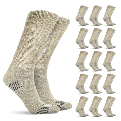Doctor’s Choice Full Cushion Crew Diabetic Socks – 16 Pair Pack