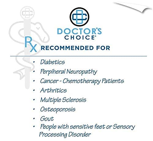 Diabetic Crew Socks for Women, Medium, 4 Pack