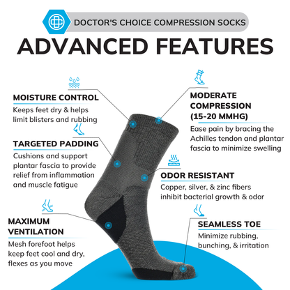 Crew Compression Socks – 12 Pair Pack