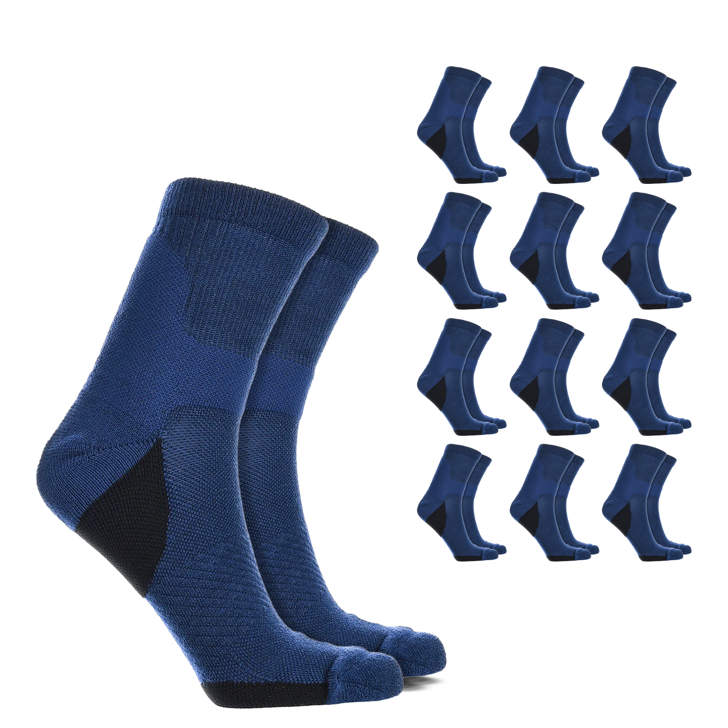 Crew Compression Socks – 12 Pair Pack