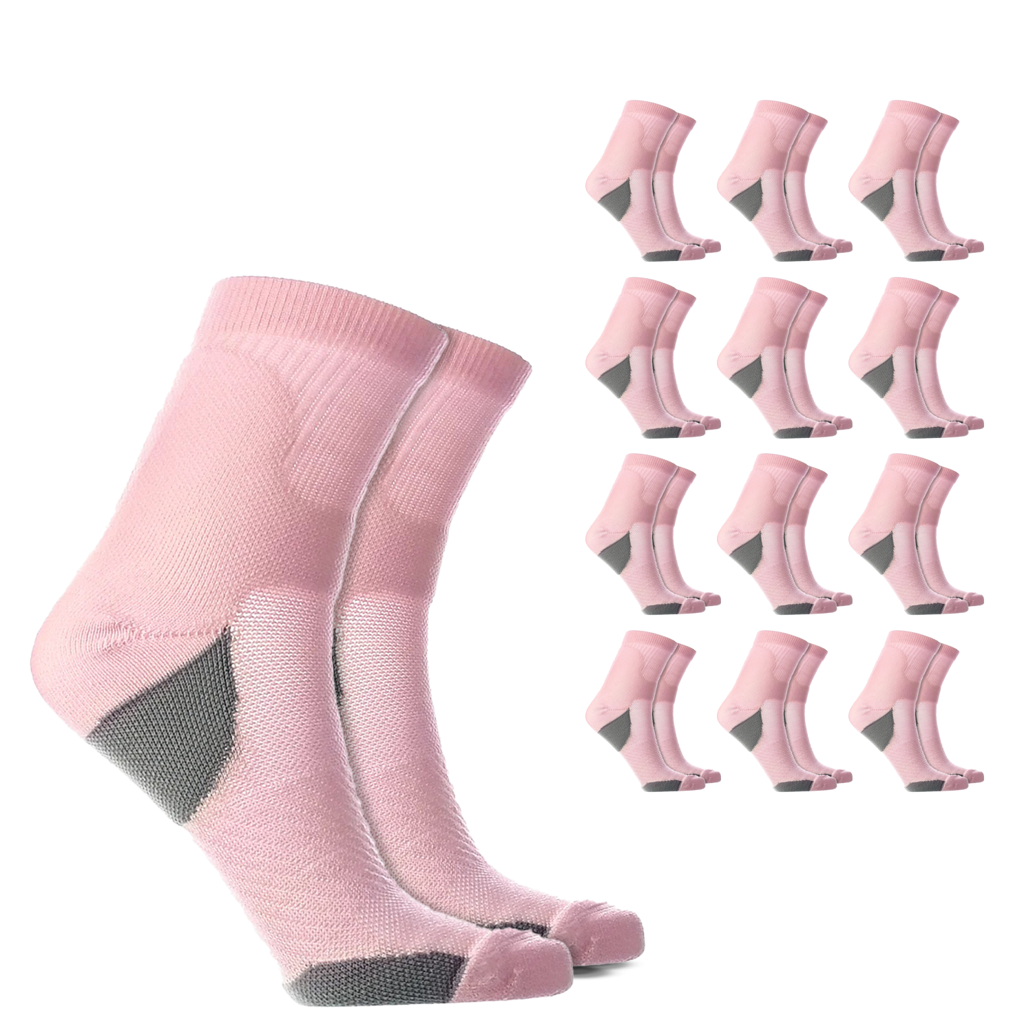 Crew Compression Socks – 12 Pair Pack
