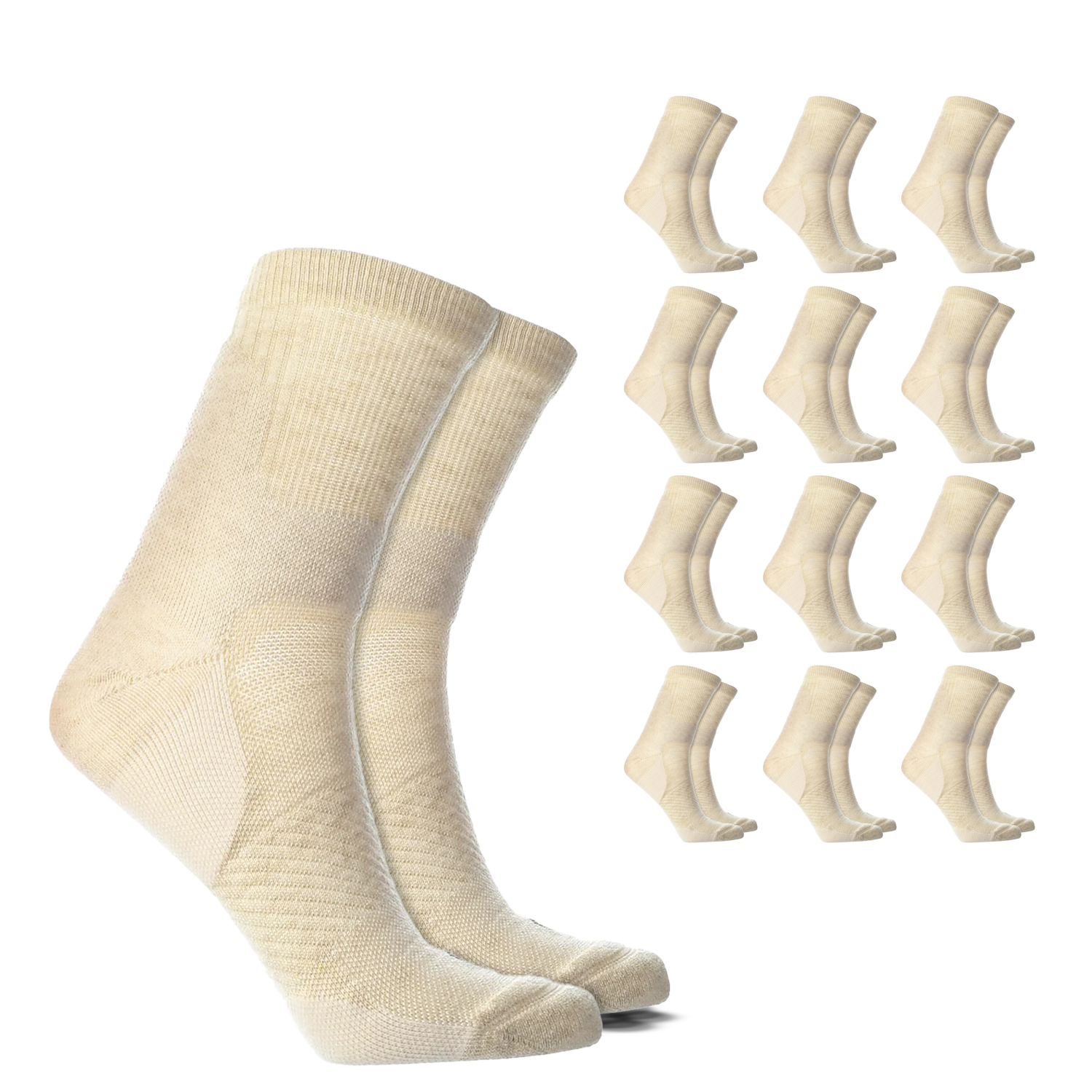 Crew Compression Socks – 12 Pair Pack