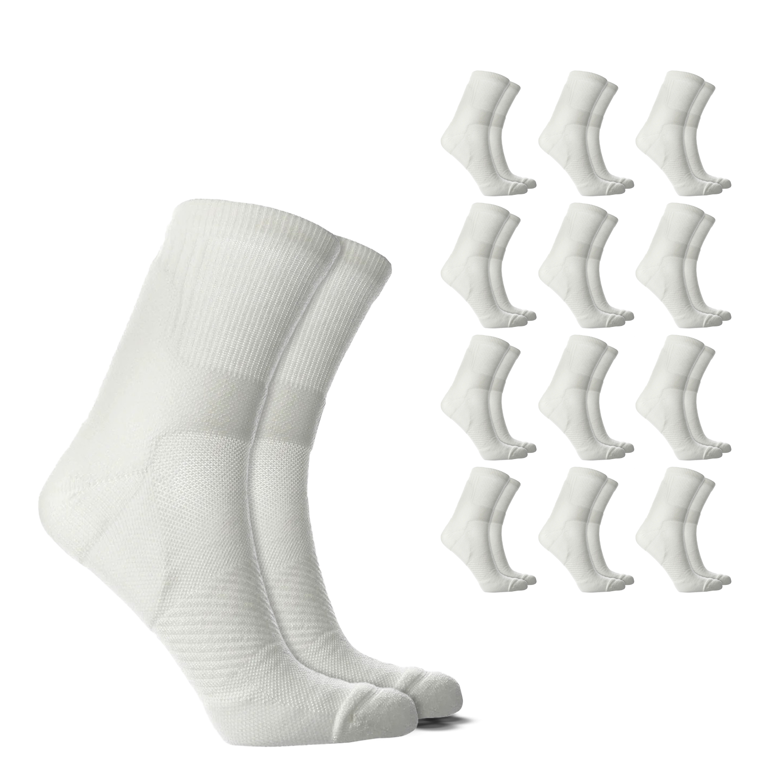 Crew Compression Socks – 12 Pair Pack
