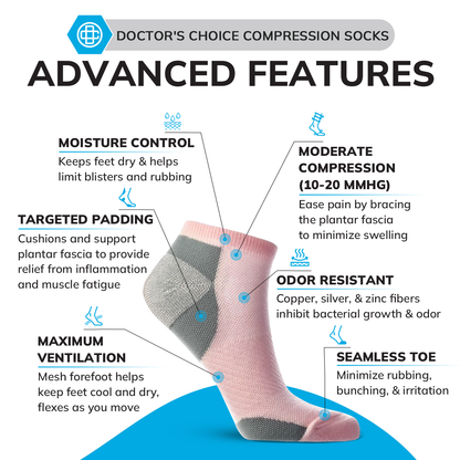 Low Cut Compression Socks – 12 Pair Pack