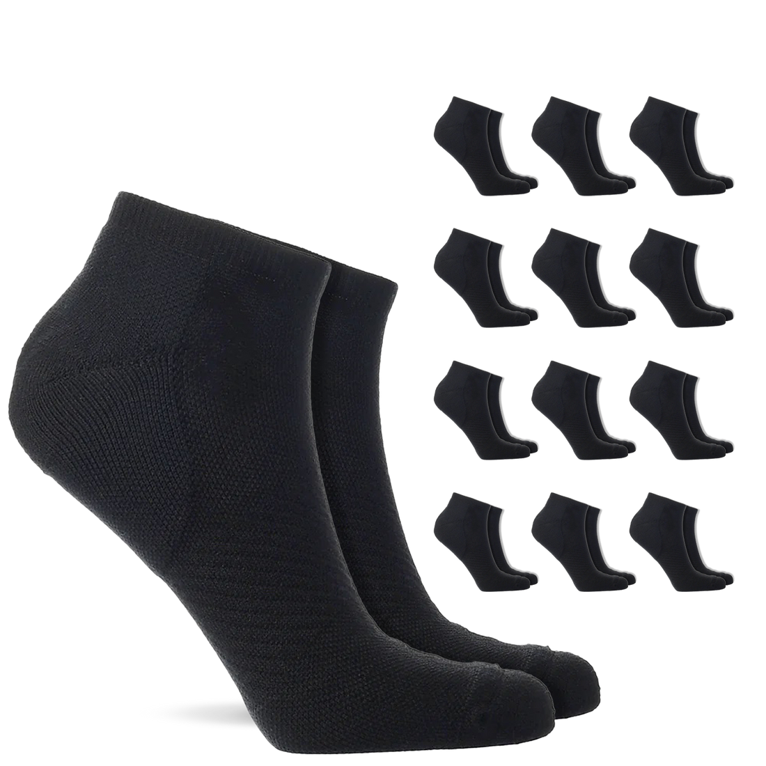 Low Cut Compression Socks – 12 Pair Pack