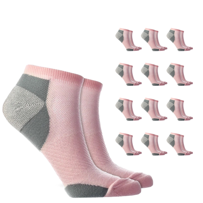 Low Cut Compression Socks – 12 Pair Pack
