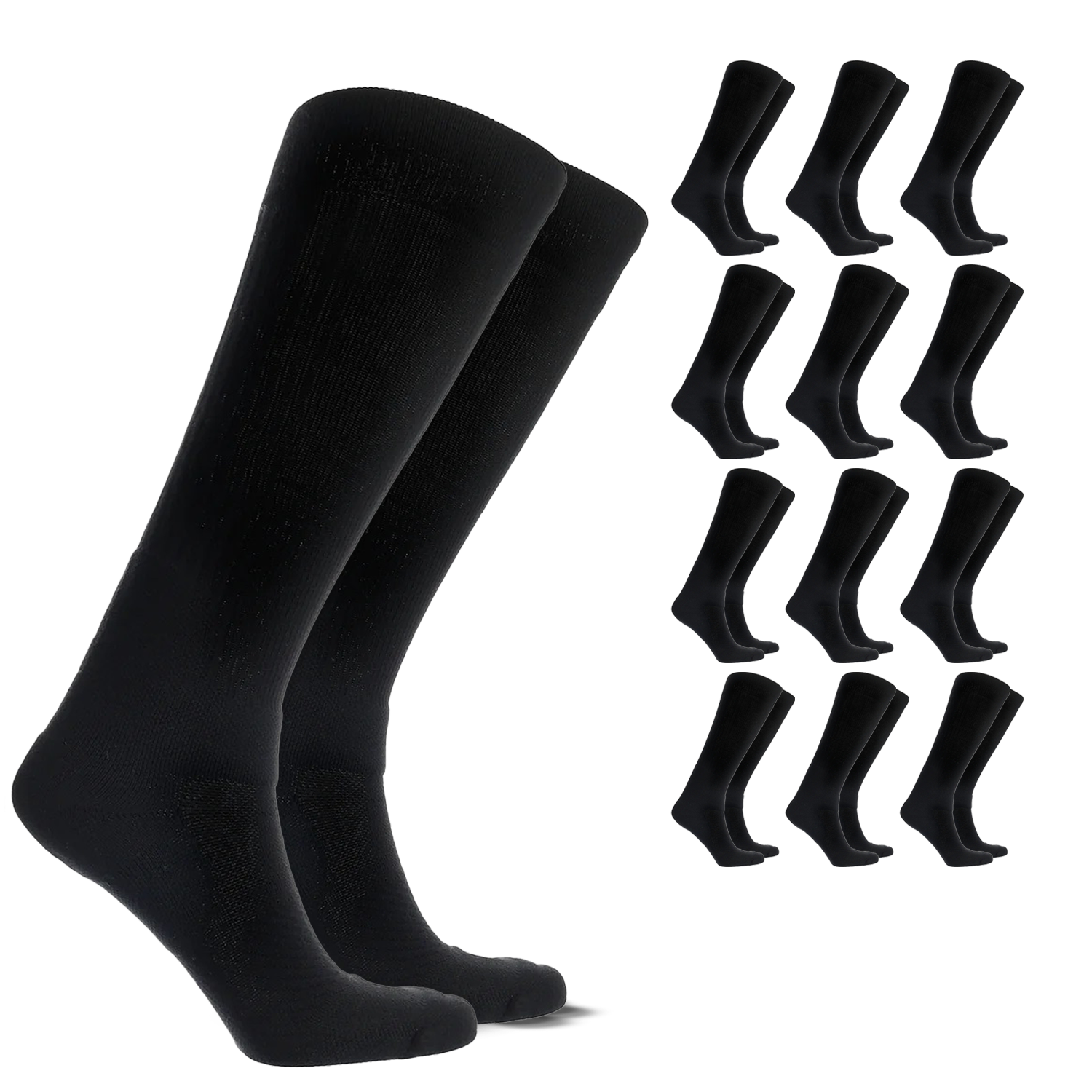 Over the Calf Compression Socks – 12 Pair Pack
