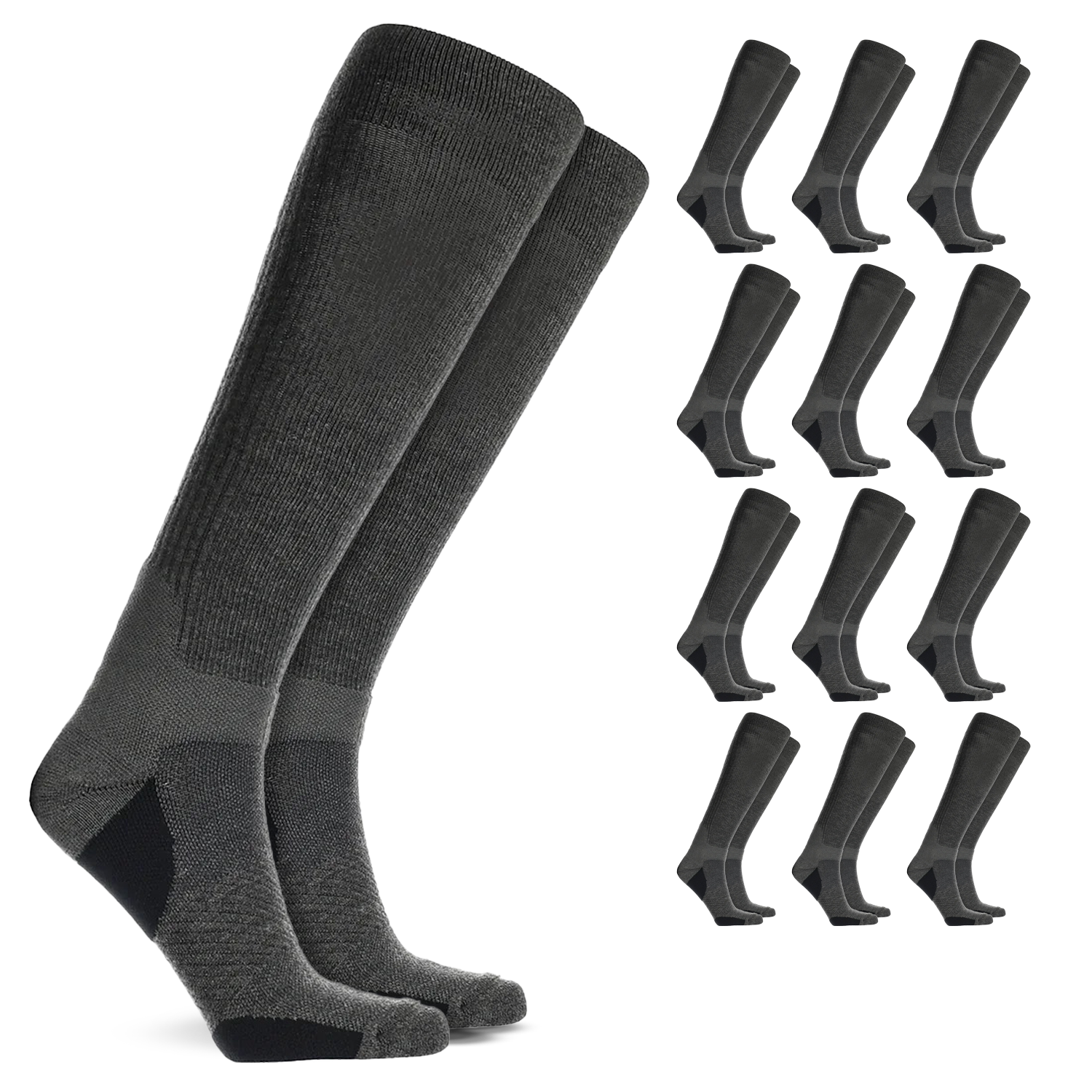 Over the Calf Compression Socks – 12 Pair Pack