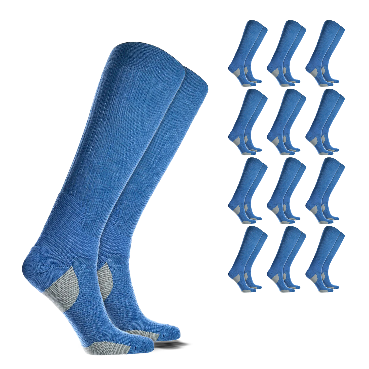 Over the Calf Compression Socks – 12 Pair Pack