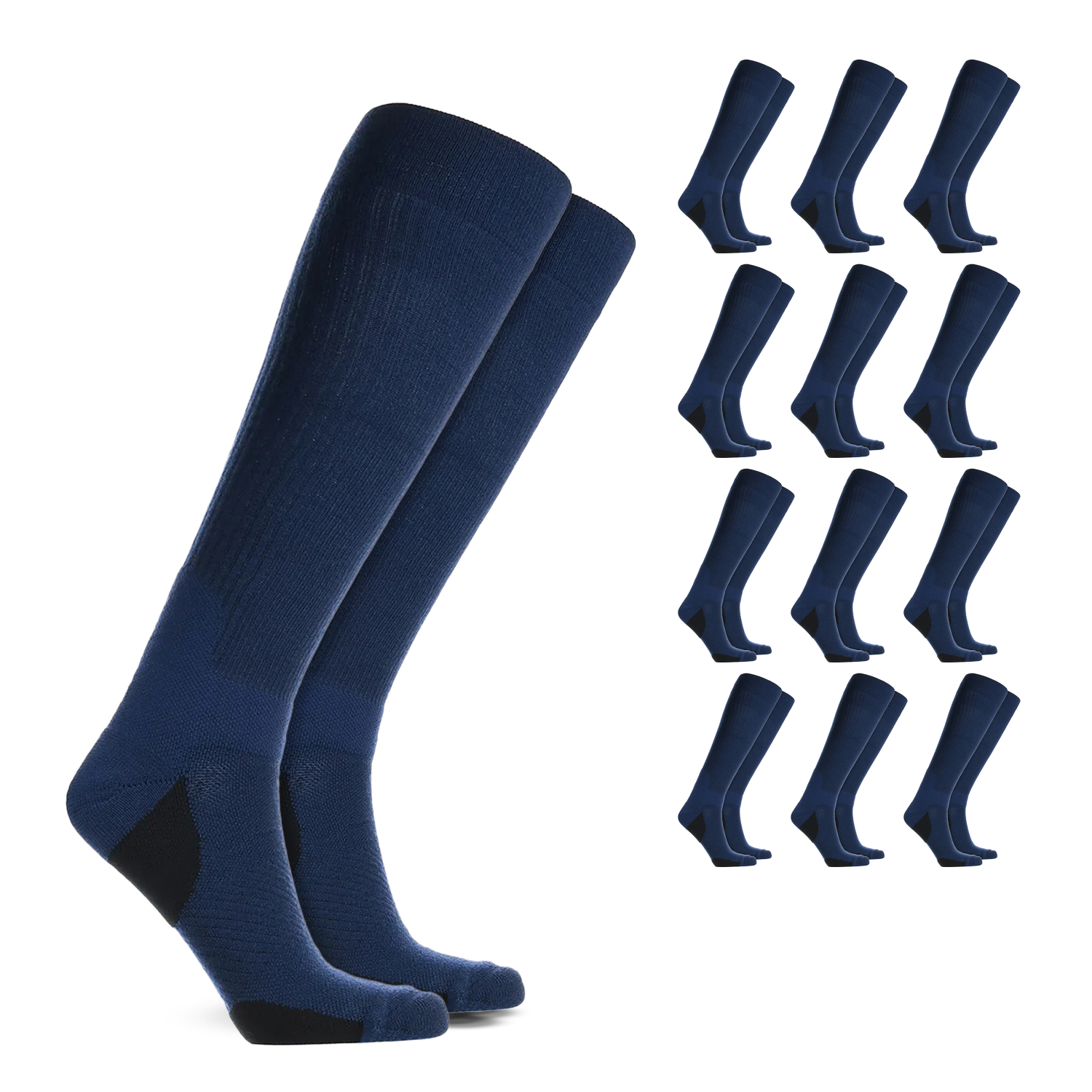 Over the Calf Compression Socks – 12 Pair Pack