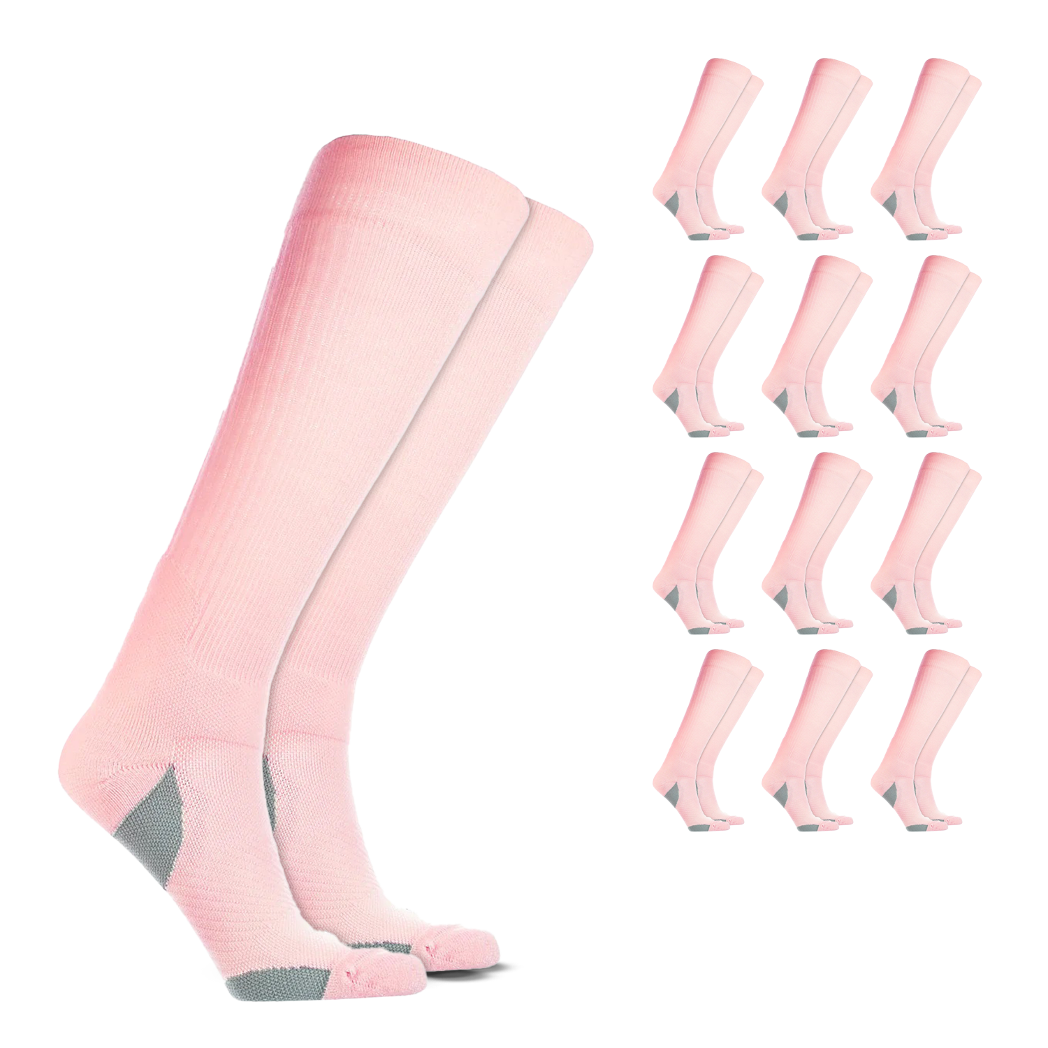 Over the Calf Compression Socks – 12 Pair Pack