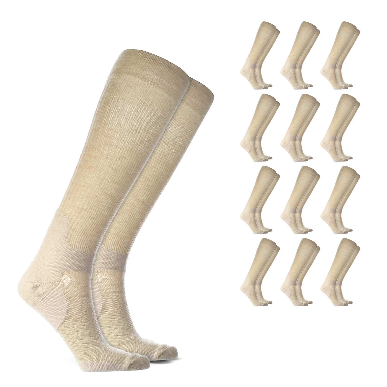 Over the Calf Compression Socks – 12 Pair Pack