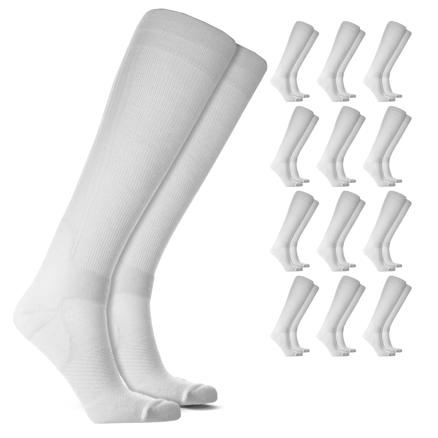 Over the Calf Compression Socks – 12 Pair Pack