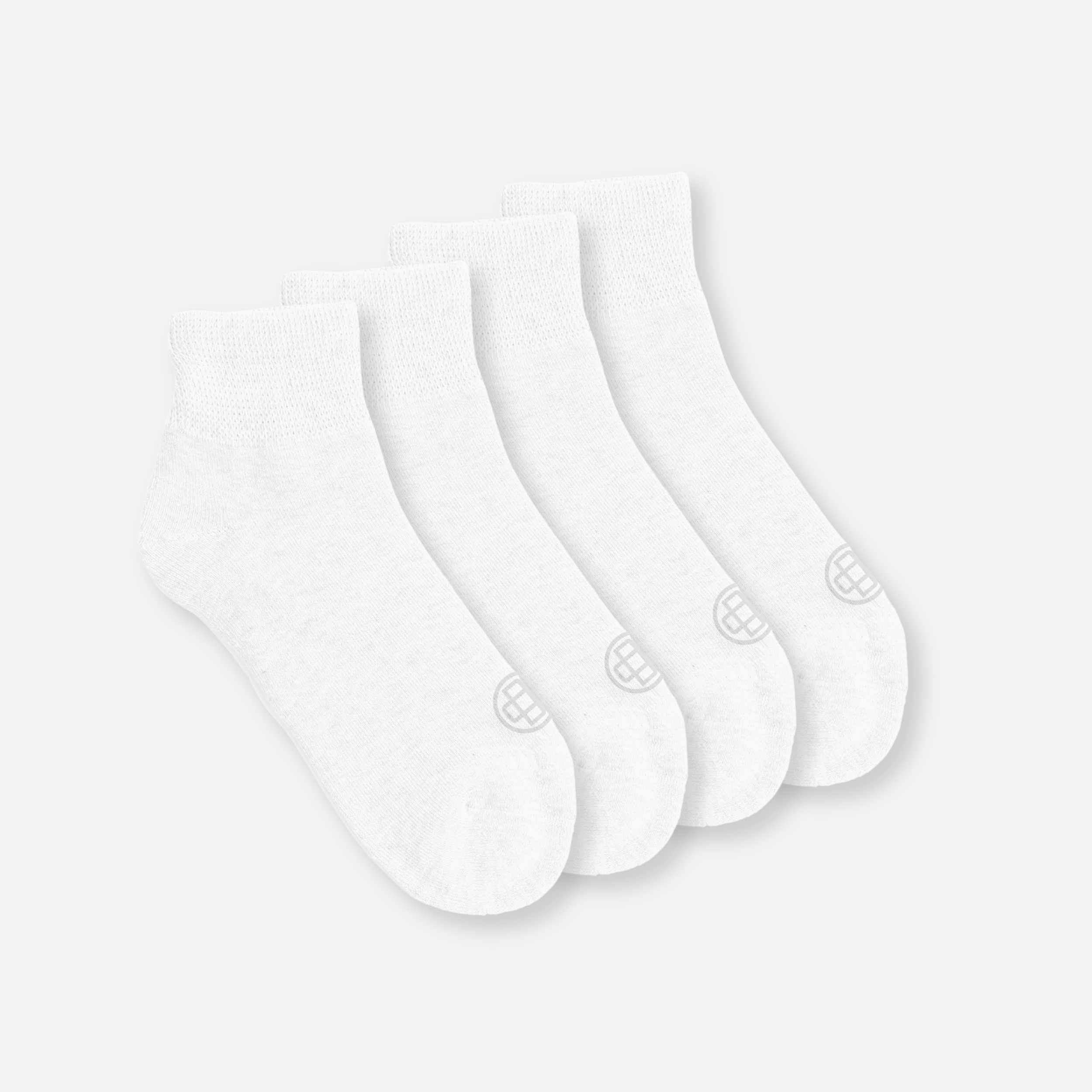Diabetic Quarter Socks for Women, Medium, 4 Pack