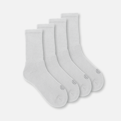 Diabetic Crew Socks for Women, Medium, 4 Pack