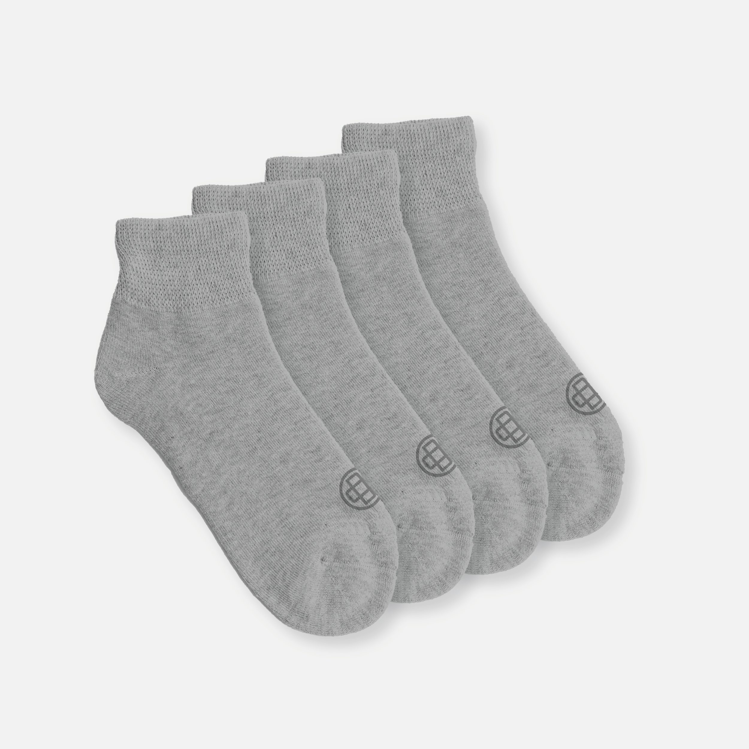 Diabetic Quarter Socks for Women, Medium, 4 Pack